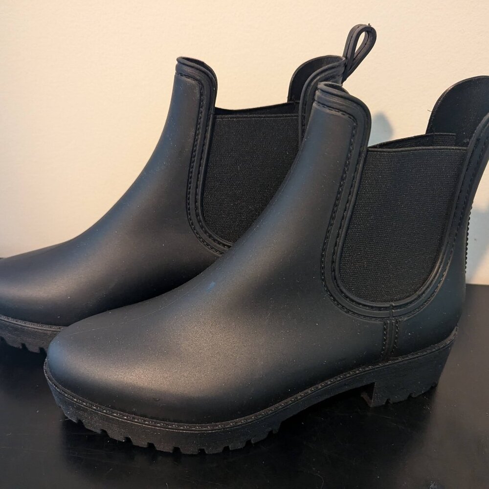 Portland Boot Company Chelsea Rainboots Black Size 6